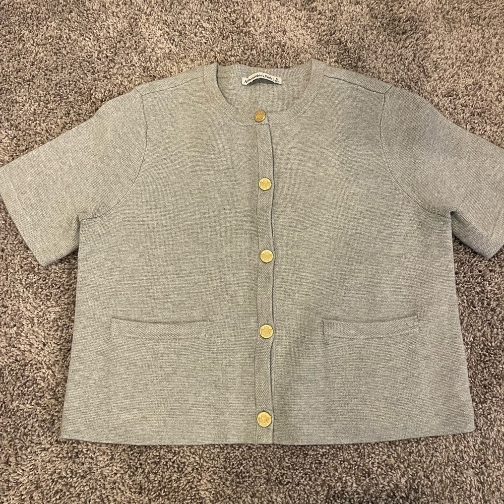 Abercrombie Short Sleeve Cardigan